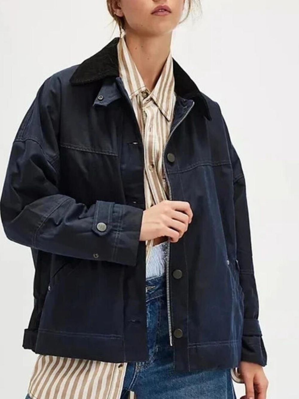 FREE PEOPLE Cori Waxed Jacket